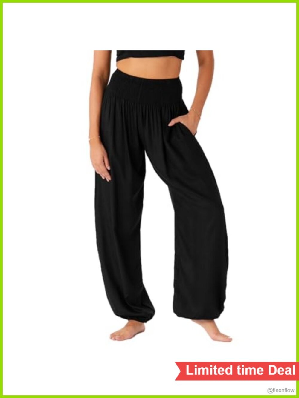 Lotus & Luna Harem Yoga Pants High Waisted Flow Boho